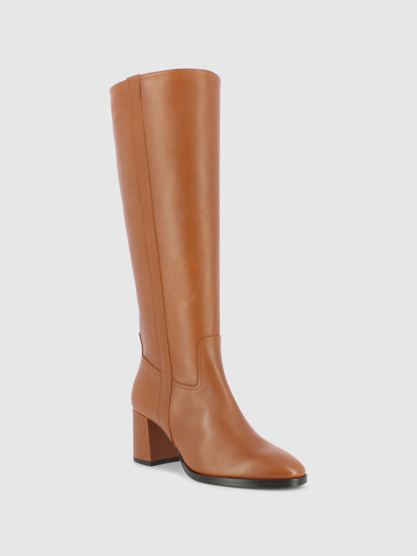 Sofia Costa Botas com Fecho em Cognac